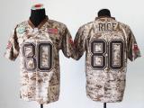Nike San Francisco 49ers #80 Jerry Rice Camo Men‘s Stitched NFL New Elite USMC Jersey