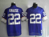 Mitchell&Ness Vikings -22 Paul Krause Purple Stitched Throwback NFL Jersey