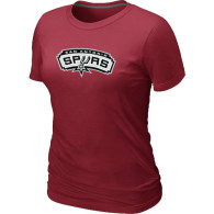 NBA San Antonio Spurs Big Tall Primary Logo Black Women T-Shirt (11)