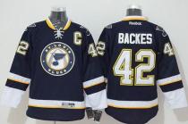St Louis Blues -42 David Backes Stitched Blue NHL Jersey