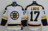 Boston Bruins -17 Milan Lucic White Stitched NHL Jersey