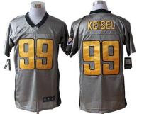 Nike Pittsburgh Steelers #99 Brett Keisel Grey Shadow Men's Stitched NFL Elite Jersey