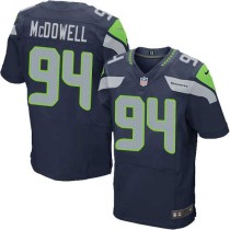 Nike Seahawks -94 Malik McDowell Steel Blue Team Color Stitched NFL Elite Jersey
