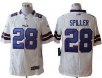 Nike Bills -28 CJ Spiller White Stitched NFL Limited Jersey