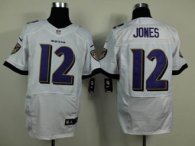 Nike Baltimore Ravens -12 Jacoby Jones White NFL New Elite Jersey
