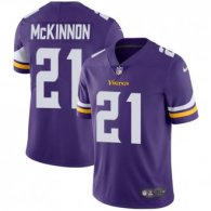 Nike Vikings -21 Jerick McKinnon Purple Team Color Stitched NFL Vapor Untouchable Limited Jersey