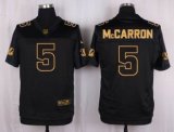 Nike Cincinnati Bengals -5 AJ McCarron Black Stitched NFL Elite Pro Line Gold Collection Jersey