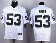 Nike Oakland Raiders #53 Malcolm Smith White Men's Stitched NFL Elite Jersey