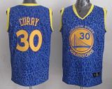 Golden State Warriors -30 Stephen Curry Blue Crazy Light Stitched NBA Jersey