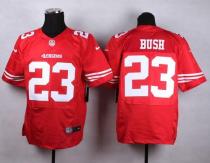 Nike San Francisco 49ers #23 Reggie Bush Red Team Color Men‘s Stitched NFL Elite Jersey