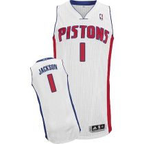 Detroit Pistons -1 Reggie Jackson White Stitched NBA Jersey
