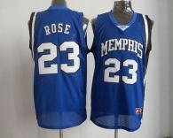 Chicago Bulls -23 Derrick Rose Blue Memphis Tigers High School Stitched NBA Jersey