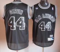 San Antonio Spurs -44 George Gervin Black Shadow Throwback Stitched NBA Jersey