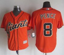 San Francisco Giants #8 Hunter Pence Orange Alternate New Cool Base Stitched MLB Jersey