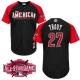 Los Angeles Angels of Anaheim -27 Mike Trout Black 2015 All-Star American League Stitched MLB Jersey