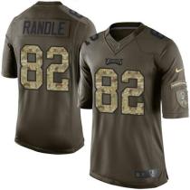 Nike Eagles -82 Rueben Randle Green Stitched NFL Limited Salute to Service Jersey