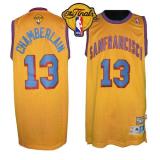 Golden State Warriors -13 Wilt Chamberlain Gold Throwback San Francisco The Finals Patch Stitched NB