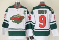 Minnesota Wild -9 Mikko Koivu White Stitched NHL Jersey