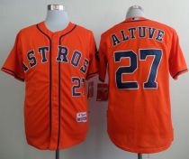 Houston Astros #27 Jose Altuve Orange Cool Base Stitched MLB Jersey