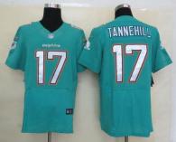 Nike Miami Dolphins #17 Ryan Tannehill Aqua Green Team Color Men's Stitched NFL Elite Jersey