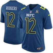 Nike Packers -12 Aaron Rodgers Navy Stitched NFL Game NFC 2017 Pro Bowl Jersey