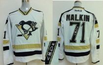 Pittsburgh Penguins -71 Evgeni Malkin White 2014 Stadium Series Autographed Stitched NHL Jersey