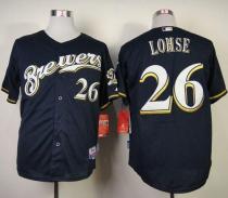 Milwaukee Brewers -26 Kyle Lohse Navy Blue Cool Base Stitched MLB Jersey