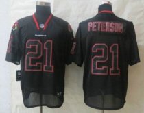 New Nike Arizona Cardicals -21 Patrick Peterson Lights Out Black Elite Jerseys