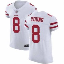 Nike 49ers -8 Steve Young White Stitched NFL Vapor Untouchable Elite Jersey