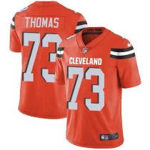 Nike Browns -73 Joe Thomas Orange Alternate Stitched NFL Vapor Untouchable Limited Jersey
