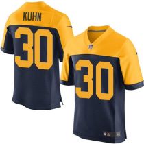 Nike Green Bay Packers #30 John Kuhn Navy Blue Alternate Men's Stitched NFL New Elite Jersey