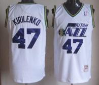 Mitchell And Ness Utah Jazz -47 Andrei Kirilenko White Throwback Stitched NBA Jersey
