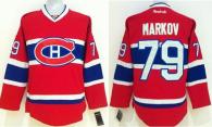 Montreal Canadiens -79 Andrei Markov Red New CH Stitched NHL Jersey