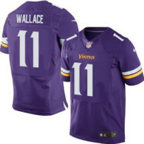 Nike Minnesota Vikings -11 Mike Wallace Purple Team Color Stitched NFL Elite Jersey