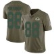 Nike Packers -88 Ty Montgomery Olive Stitched NFL Limited 2017 Salute To Service Jersey