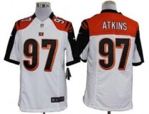 Nike Bengals -97 Geno Atkins White Stitched NFL Limited Jersey