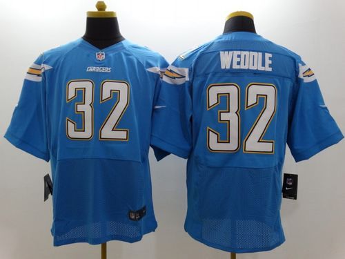 Nike San Diego Chargers #32 Eric Weddle Electric Blue Alternate Men‘s Stitched NFL New Elite Jersey