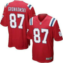 Nike New England Patriots -87 Rob Gronkowski Red Alternate NFL Game Jersey