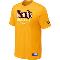 Arizona Diamondbacks Crimson Yellow Nike Short Sleeve Practice T-Shirt
