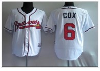Atlanta Braves #6 Bobby Cox White Cool Base Stitched MLB Jersey