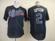 Atlanta Braves #2 BJ Upton Blue Alternate Stitched MLB Jersey