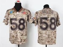 Nike Denver Broncos #58 Von Miller Camo Men's Stitched NFL New Elite USMC Jersey