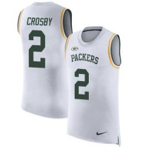 Nike Packers -2 Mason Crosby White Stitched NFL Limited Rush Tank Top Jersey