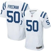 Nike Indianapolis Colts #50 Jerrell Freeman White Men's Stitched NFL Elite Jersey