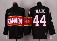 Olympic 2014 CA 44 Marc-Edouard Vlasic Black Stitched NHL Jersey