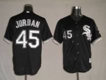 Chicago White Sox -45 Michael Jordan Stitched Black MLB Jersey