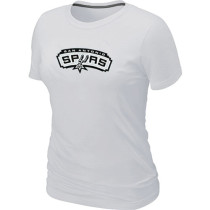 NBA San Antonio Spurs Big Tall Primary Logo Black Women T-Shirt (12)