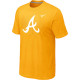 MLB Atlanta Braves Heathered Nike Yellow Blended T-Shirt