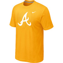 MLB Atlanta Braves Heathered Nike Yellow Blended T-Shirt