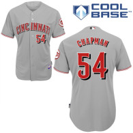 Cincinnati Reds -54 Aroldis Chapman Grey Cool Base Stitched MLB Jersey
